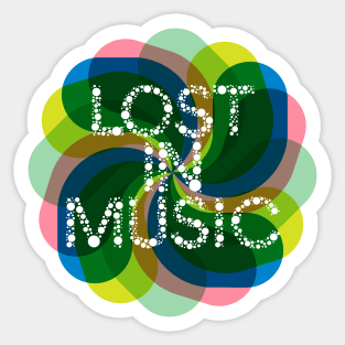 Lost in Music Sticker